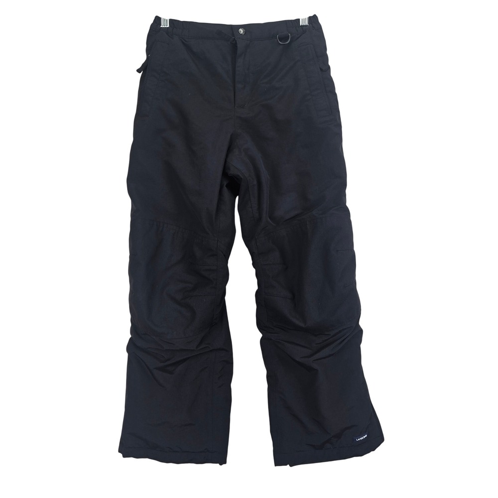 Lands End Kids‎ Snow Pants Insulated Winter Ski Black Size 10 Gorpcore Kidcore